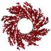 22" Festive Red Berries Artificial Christmas Wreath - Unlit