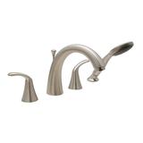 Trend four piece Roman Tub Filler Faucet in PVD Satin Nickel - 10 GPM
