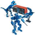Collector 3-in-1 Series 001 Set Azure Blue T-Rex Mecha and Sparrow 290 pcs