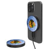 Chicago Blackhawks 10-Watt Ice Flood Design Wireless Magnetic Charger