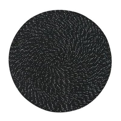 Dining Table Mat Disc Pads, Round Black Placemats And Coasters