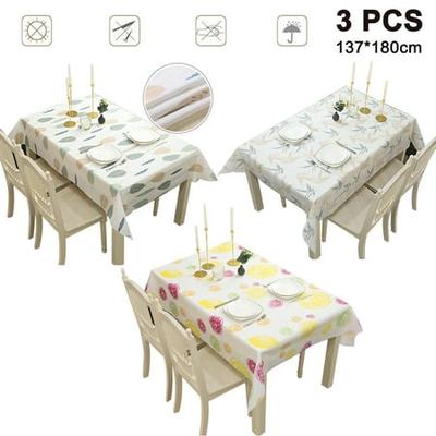 Customer Favorite 3 Piece Set Table, Oilcloth Tablecloth Round 70cm
