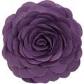 Fennco Styles Eva s Flower Garden Decorative Throw Pillow Case - 13 inches Round (Violet 13 Case Only)