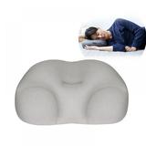 Deep Sleep Addiction 3D Pillow Ergonomic Washable Bedding Travel Neck Head Rest Pillow With Micro Air balls Filling Comfortable Pillows Light Gray