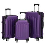 Carevas 3-in-1 Portable ABS Trolley Case 20" / 24" / 28" Purple