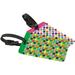 Luggage Dots Set Of 2 Luggage Tags, Pink - Green