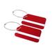 Travel Suitcase Luggage Aluminium Metal Name Address Telephone Message Label Tag Card Holder Red 2pcs