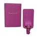 Graphic Image - Goatskin Leather - Passport Case & Luggage Tag - Orchid