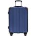 Spinner Luggage with Built-in TSA and Protective Corners, P.E.T Light Weight Carry-On 20" 24" 28" Suitcases (24 inch, Blue)