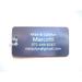 Luggage-Tag Custom Engraved Jumbo Aluminum (5) Lt Blue