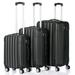 Pabby Yard 3Pcs Traveling Luggage Clearance! Black 20"+24"+28" Portable Large Capacity Luggage Bags for Travel Rolling Traveling Storage Suitcase Luggage Set Travel Luggage with Wheels