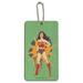 Wonder Woman Vintage Woman Wood Luggage Card Suitcase Carry-On ID Tag