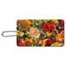 Wild Rose Tango Flowers Wood Luggage Card Suitcase Carry-On ID Tag