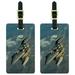 US Airforce F-15 Strike Eagle Luggage Tags Suitcase Carry-On ID, Set of 2