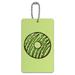 Mint Chocolate Chip Donut Yummy Green Luggage Card Suitcase Carry-On ID Tag