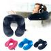 Portable Travel Neck Pillow for Airplane Train Car Washable Pillowcase U Shaped Office Napping Pillow