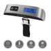 Peroptimist Digital Luggage Scale, Digital LCD Display Backlight with Temperature Sensor Hanging Luggage Weight Scale, Up to 110LB with Tare Function