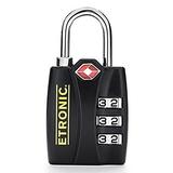 Etronic T6 TSA Approved Lock TSA Open Alert Indicator Resettable Combination TSA Accepted Luggage Lock 1 3 16in 30mm Wide