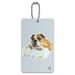 British Bulldog Puppy Dog Bath Towel Rubber Duck Luggage Card Suitcase Carry-On ID Tag