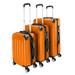 Luggage Suitcase,3-in-1 Portable ABS with Luggage Suitcase Lock Lightweight Dirt-resistant and Easy to Clean 20" / 24" / 28" Orange