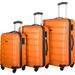 Kiapeise 3 Piece Luggage Sets, Hardside Spinner Suitcases with TSA Lock