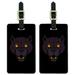 Black Panther Leopard Jaguar Face Tribal Luggage ID Tags Suitcase Carry-On Cards - Set of 2