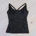 Athleta Swim | Athleta Black Ruched Tankini Top | Color: Black | Size: 34d/Dd