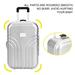 LYUMO Baby Suitcase Toy Cute Plastic Rolling Suitcase Mini Luggage Box Pink/Silver