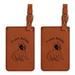 L3202 French Bulldog Sitting Luggage Tag 2pk by Gulf Coast Laser Graphics L3202