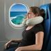 Memory Foam Travel Pillow- With Gel That Cools SH
