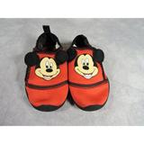 Disney Shoes | Disney Mickey Mouse Pool Beach Swim Shoes Water Shoes Toddler Kids M 7/8 | Color: Black/Red | Size: M 7/8