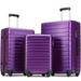 Hardshell Luggage Sets 3 Pcs Spinner Suitcase With Lightweight 20â€�24â€�28â€�