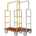 Aarco Products LC-1C-4P 1.5 in. Tube Bellmans Luggage Cart - Chrome