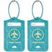 Travel Luggage Tags - Suitcase Label Baggage Case Handbag Tags with Stainless Steel Ring Lock