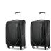 American Tourister Luggage Zoom Turbo 2x 28" Checked Large Spinner Suitcases Luggage, Black