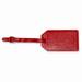 FB Jewels Red Leather Luggage Tag