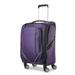 American Tourister Zoom Turbo Softside Expandable Spinner Wheel Luggage, Purple, Carry-On 20-Inch