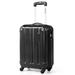 Gymax 18'' ABS Luggage Suitcase Carry On Lightweight Hardshell 4-Wheel Spinner Black