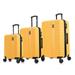 InUSA Hardside Luggage Set with Spinner Wheel, Ally Collection Travel Suitcases with TSA Lock and Ergonomic GEL Handle, Mustard, 3 Piece Set (20/24/28)