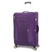 SwissTech Executive 29" 8-Wheel Check Luggage, Purple, 32"H x 19.5"W x 12.5"D (Walmart Exclusive)