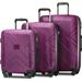 3 Piece Hardside Expanable Luggage Sets with Spinner Wheels & TSA Lock