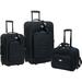 Travelers Club Milano II Collection 3pc Travel Set, Black