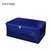 Storage Bag Quilt Organizer Zipper Bag Pillow Clothes Oxford Cloth Waterproof Pouch, Blue, Extra Large