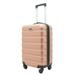 Travelers Club 20" Rolling Carry-on Rose Gold