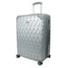 J World Dia 26 Inch Polycarbonate Spinner Luggage, Silver