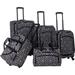 Long Lat Inc. AF 5P Astor Luggage Set Black White