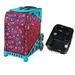 Zuca Sport Bag - Paisley In Red with Gift One Large and Two Mini Utility Pouches (Turquoise Frame)