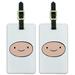 Adventure Time Finn Head Luggage ID Tags Suitcase Carry-On Cards - Set of 2