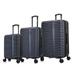 InUSA Hardside Luggage Set with Spinner Wheel, Ally Collection Travel Suitcases with TSA Lock and Ergonomic GEL Handle, Blue, 3 Piece Set (20/24/28)