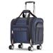 Brags Four Wheeled Spinner Underseat Carry On - Multiple Compartments(Navy)